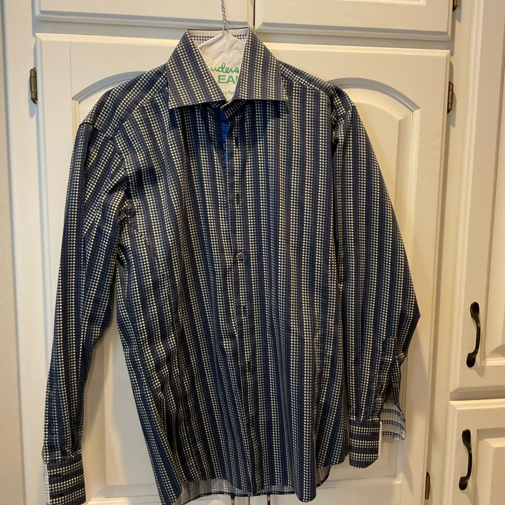 Men's Blue Striped Shirt